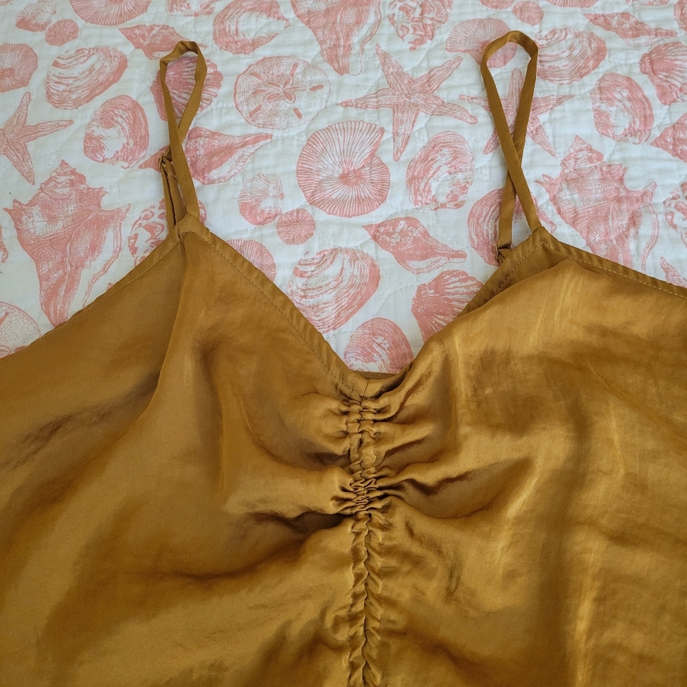 Women's Nine West Ruched Drawstring Front Tank - Picture 6 of 7